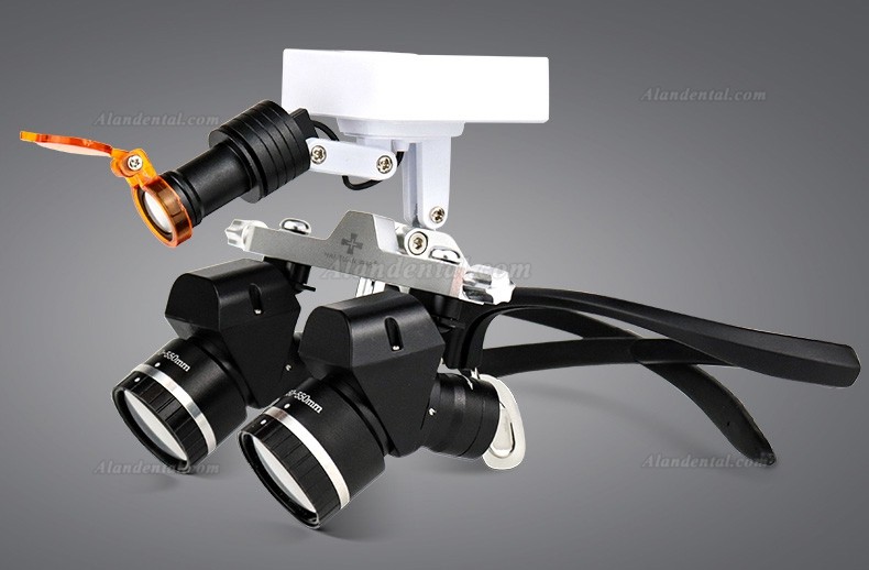 WJ YWJ-MG11U 3.0X-5.0X Dental Ergonomic Binocular Loupes With Headlight (Adjustable Magnification)